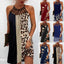 Vestido Halter de Estampado de Moda para Mujeres - Estilo Casual de Verano
