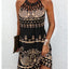 Vestido Halter de Estampado de Moda para Mujeres - Estilo Casual de Verano