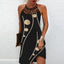 Vestido Halter de Estampado de Moda para Mujeres - Estilo Casual de Verano