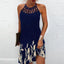 Vestido Halter de Estampado de Moda para Mujeres - Estilo Casual de Verano