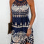 Vestido Halter de Estampado de Moda para Mujeres - Estilo Casual de Verano