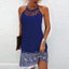 Vestido Halter de Estampado de Moda para Mujeres - Estilo Casual de Verano