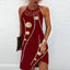 Vestido Halter de Estampado de Moda para Mujeres - Estilo Casual de Verano