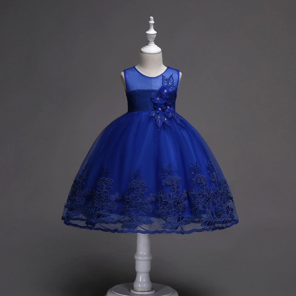 Robe de Demoiselle d'Honneur en Tulle avec Broderie de Perles et Dentelle Mandotos