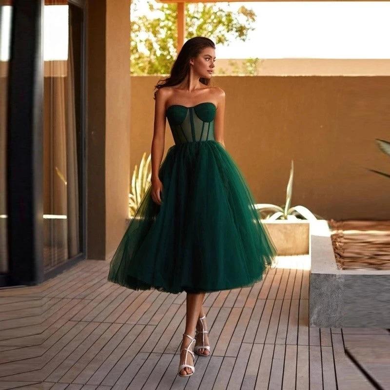 Elegant Long Red Evening Dress for Women