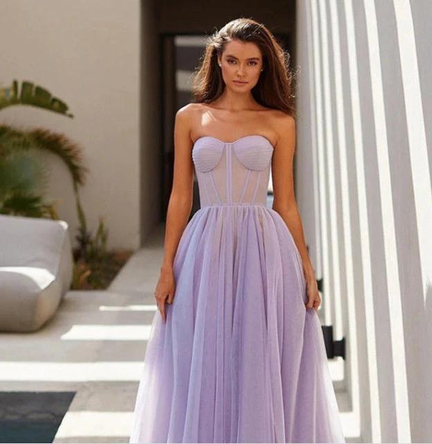 Elegant Long Red Evening Dress for Women