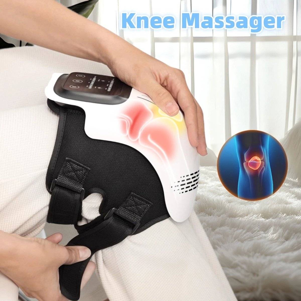 Masajeador de Alivio para la Rodilla con Calefacción y Vibración