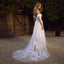 Elegant Off-The-Shoulder Lace Wedding Dress