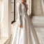 Elegant Ladies White Satin Long Skirt Dress