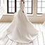 Elegant Ladies White Satin Long Skirt Dress