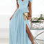 Vestido Plisado Elegante de Estilo Griego de Largo hasta el Suelo