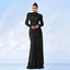 Robe élégante à manches longues en sequins pour occasions spéciales