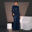 Robe élégante à manches longues en sequins pour occasions spéciales