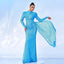 Robe élégante à manches longues en sequins pour occasions spéciales