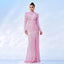 Robe élégante à manches longues en sequins pour occasions spéciales