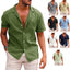 Men's Casual Beach Shirt - Short Sleeve Button Down