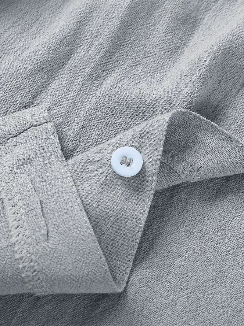 Men's Casual Beach Shirt - Short Sleeve Button Down