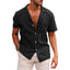 Men's Casual Beach Shirt - Short Sleeve Button Down