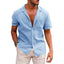 Men's Casual Beach Shirt - Short Sleeve Button Down