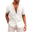 Men's Casual Beach Shirt - Short Sleeve Button Down