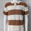 Men's Summer Lapel Sweater - Short Sleeve Knit Polo
