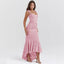 Mozision Off-Shoulder Backless Evening Dress in Purple