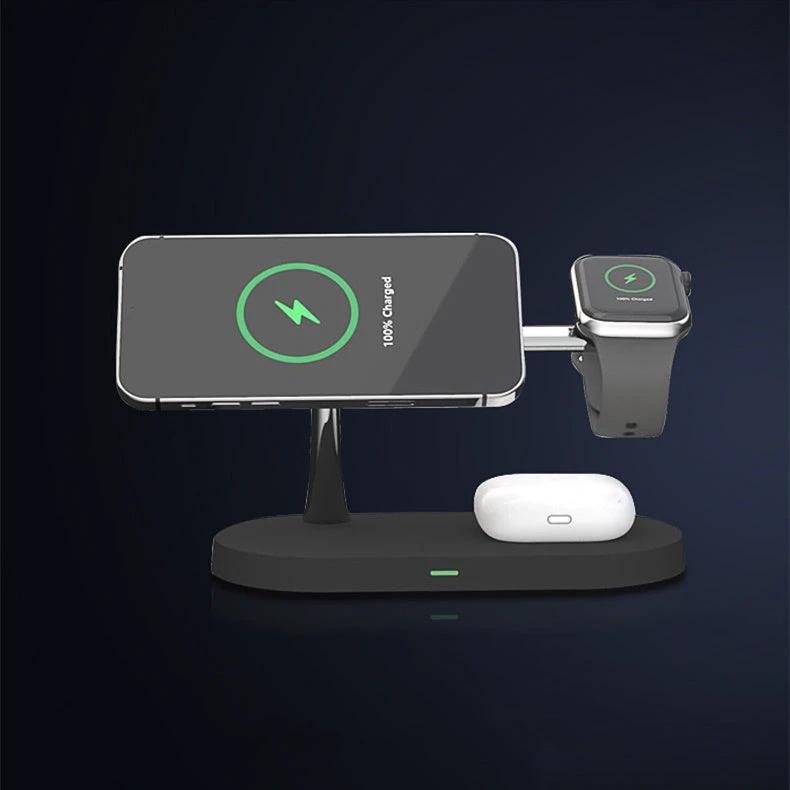 Chargeur sans fil magnétique multifonctionnel cinq en un