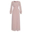 Robe en Chiffon Élégante à Manches Longues pour Femmes Musulmanes
