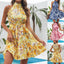 Robe à dos nu à imprimé floral - Élégance estivale