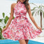 Robe à dos nu à imprimé floral - Élégance estivale
