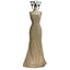 Nude Elegant Sling High-End Pearl Beaded Dress