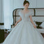 Robe de Mariée Française à Épaules Dégagées