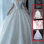 Robe de Mariée Française à Épaules Dégagées
