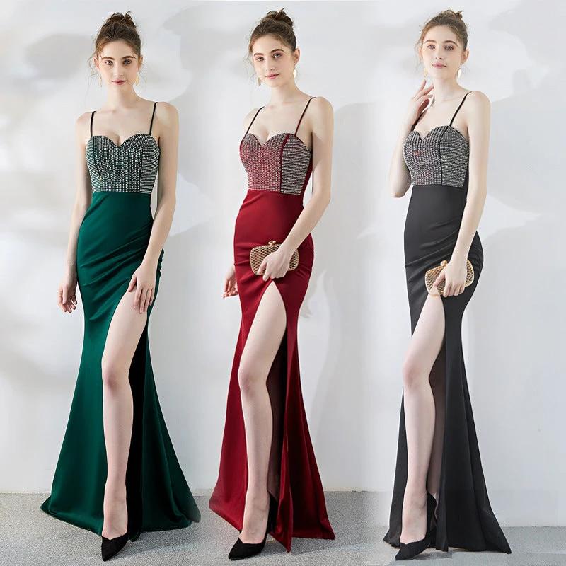 Vestido de Sirena de Un Hombro para Ocasiones Elegantes