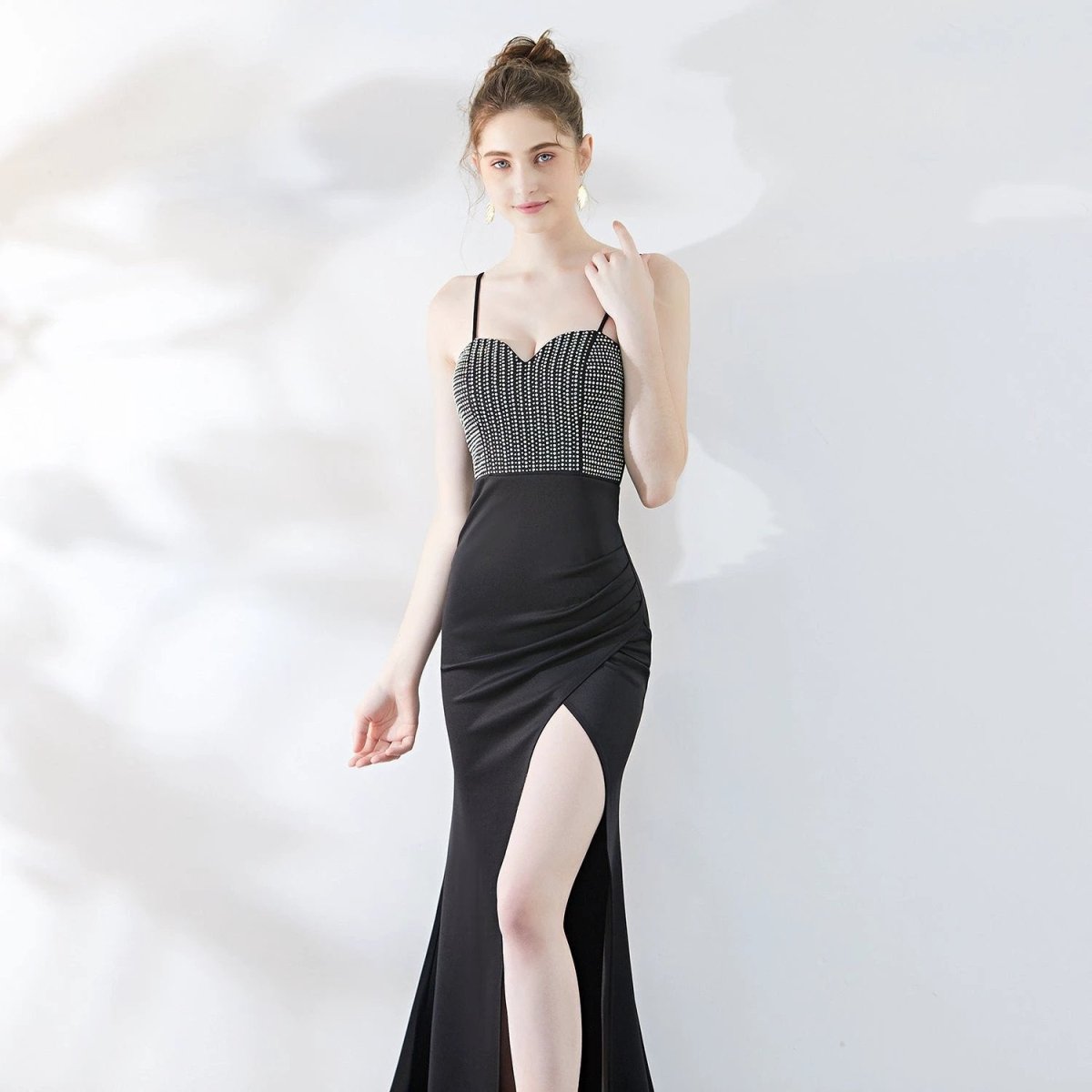 Vestido de Sirena de Un Hombro para Ocasiones Elegantes