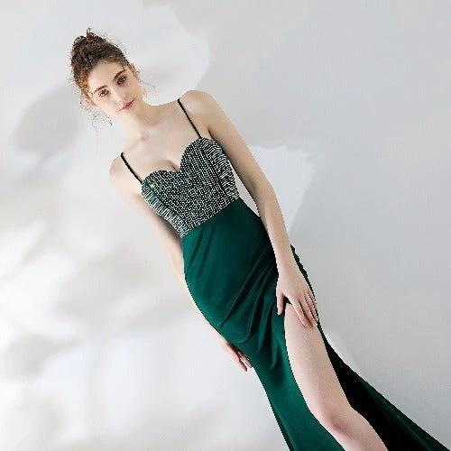 Vestido de Sirena de Un Hombro para Ocasiones Elegantes