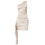 Robe Mini ÉléGante à Une Épaule pour Occasions Spéciales