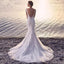 Vestido de Novia Sirena Princesa - Gown de Encaje Blanco