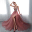 Robe de bal élégante à décolleté en V