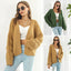 Puff Sleeve Cardigan Sweater for Women