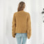 Puff Sleeve Cardigan Sweater for Women
