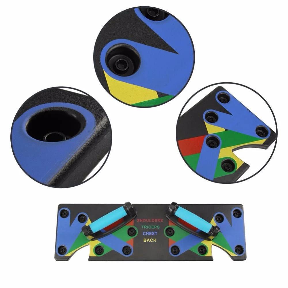 Support de pompes Edge 9 en 1 - Outil de fitness polyvalent pour les entraînements à domicile