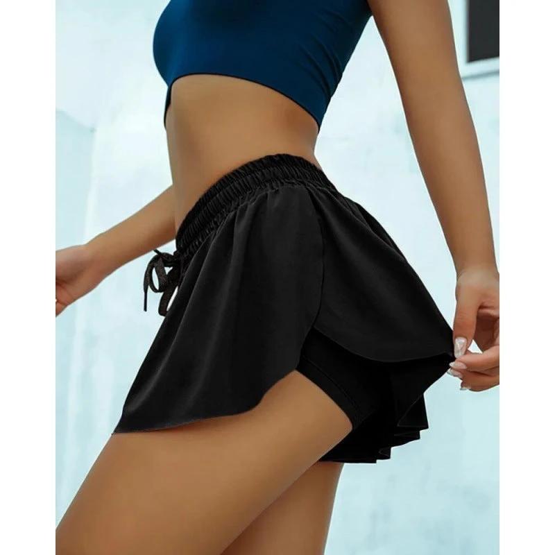 Scrunch-Skirt Cycling Biker Shorts for Women