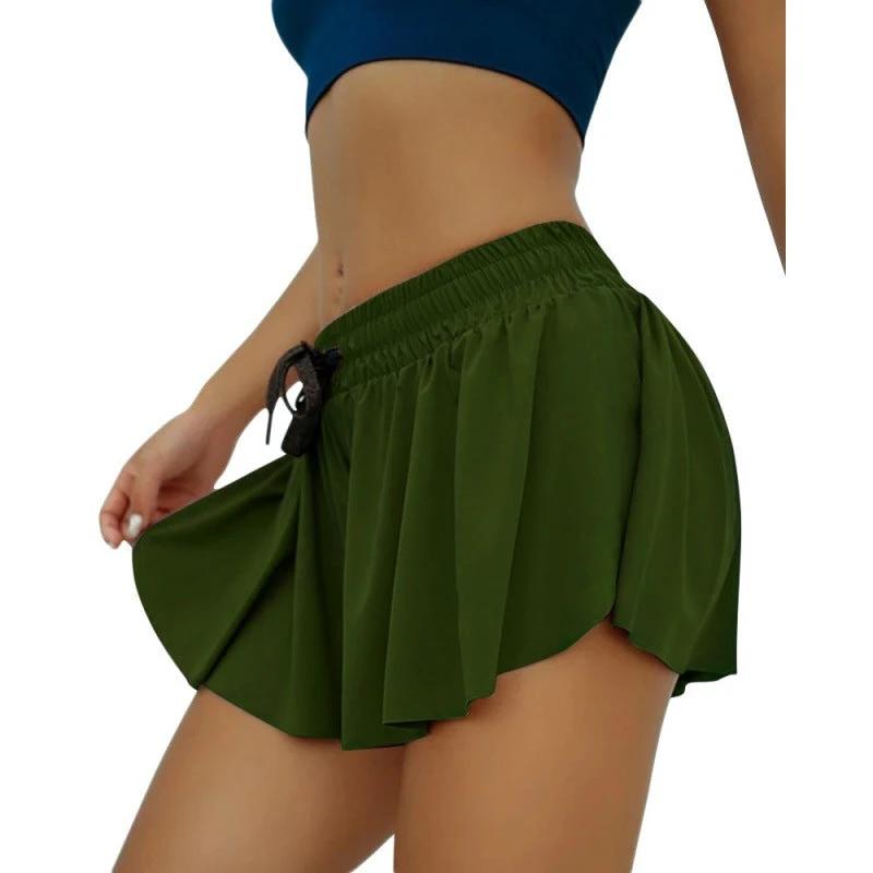 Scrunch-Skirt Cycling Biker Shorts for Women