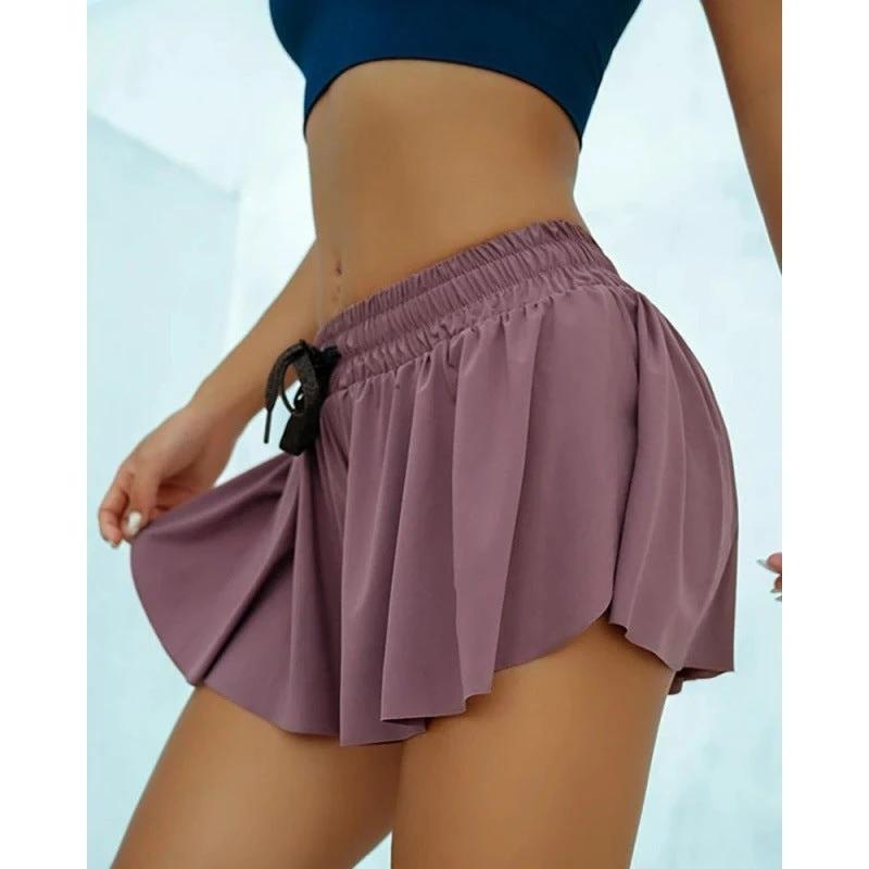 Scrunch-Skirt Cycling Biker Shorts for Women