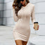 Vestido Mini de Poliéster Elegante - Disponible en 5 Colores, Tallas S a XL