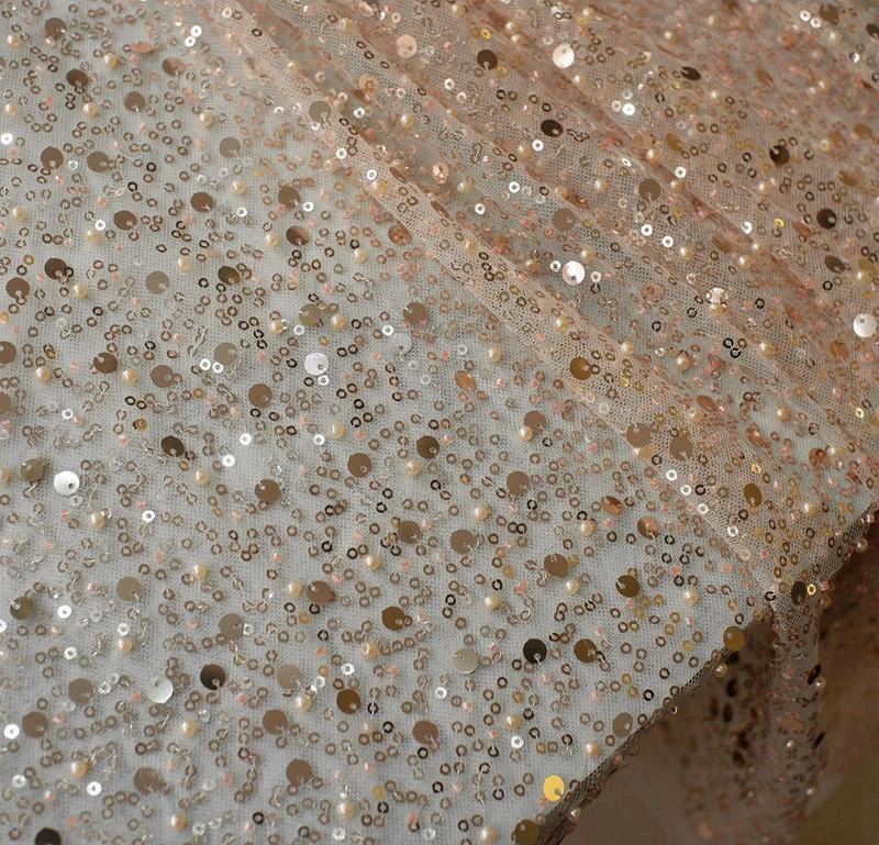Sequined Pear Dress with Asymmetric Single Sleeve