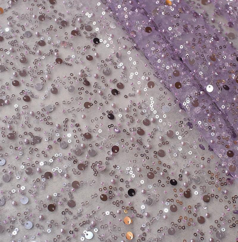 Sequined Pear Dress with Asymmetric Single Sleeve