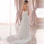 Elegant Backless Deep V-Neck Wedding Dress