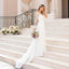 Elegant Backless Deep V-Neck Wedding Dress